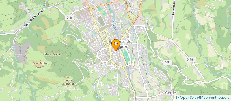 localisation de l'entreprise INDIVISION ABADIE-TESSIER  BAGNERES-DE-BIGORRE