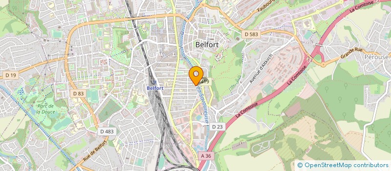 localisation de l'entreprise INDIVISION ABEGG à BELFORT
