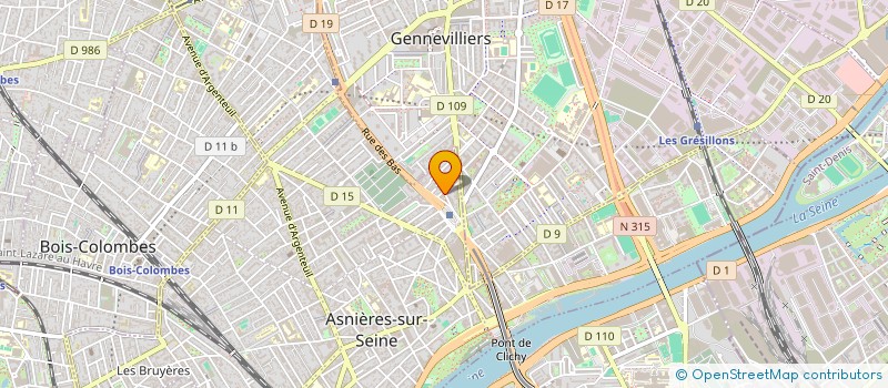 localisation de l'entreprise INDIVISION ABID / KERMA  ASNIERES-SUR-SEINE