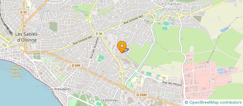 localisation de l'entreprise INDIVISION ABIL ETIC SIPO à LES SABLES D'OLONNE