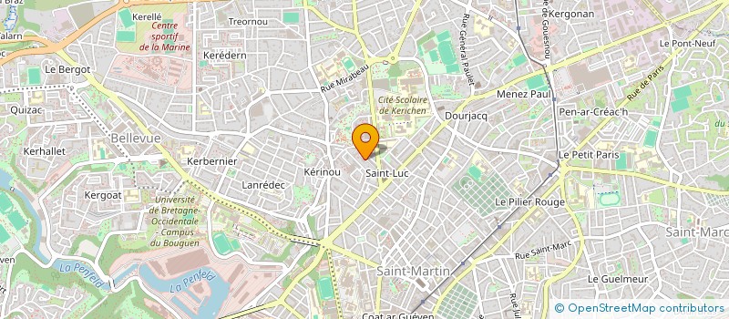 localisation de l'entreprise INDIVISION ABJEAN ET RUELLO à BREST