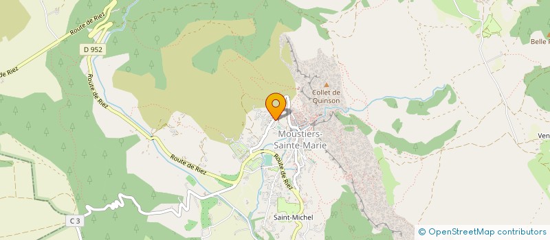 localisation de l'entreprise INDIVISION ACHARD  MOUSTIERS-SAINTE-MARIE