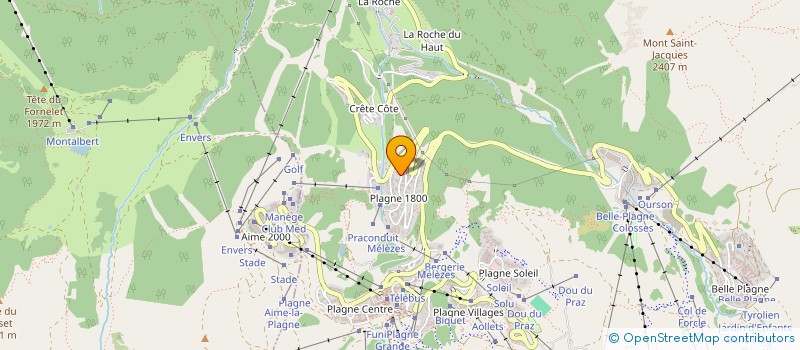 localisation de l'entreprise INDIVISION ACHARD ROBILLARD  LA PLAGNE TARENTAISE