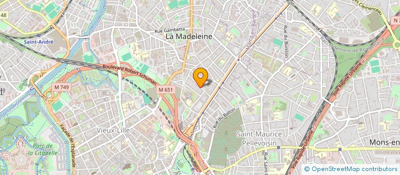 localisation de l'entreprise INDIVISION AEI LA MADELEINE à LA MADELEINE