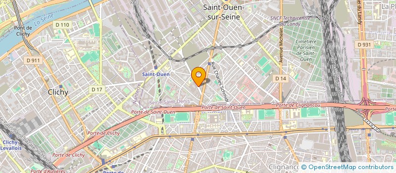 localisation de l'entreprise INDIVISION AGESILAS DOYEN  SAINT-OUEN-SUR-SEINE