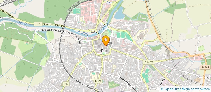 localisation de l'entreprise INDIVISION AGNELOTTI GARNIER  DAX