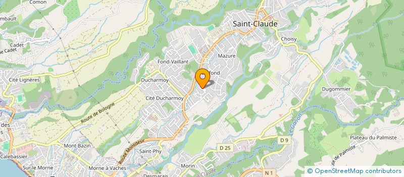 localisation de l'entreprise INDIVISION AGOSTA FLAHAUT à SAINT-CLAUDE