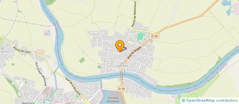 localisation de l'entreprise INDIVISION AGOSTI YOAN ET CELINE  LOYETTES