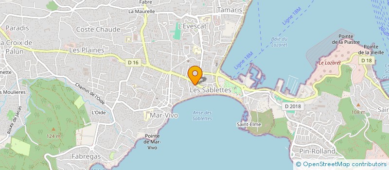 localisation de l'entreprise INDIVISION AGOSTINI ET CHRISMENT  LA SEYNE-SUR-MER