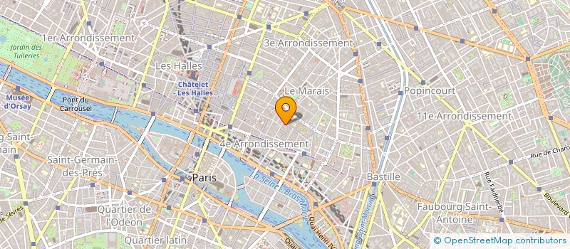 localisation de l'entreprise INDIVISION AICAN ROSIER  PARIS