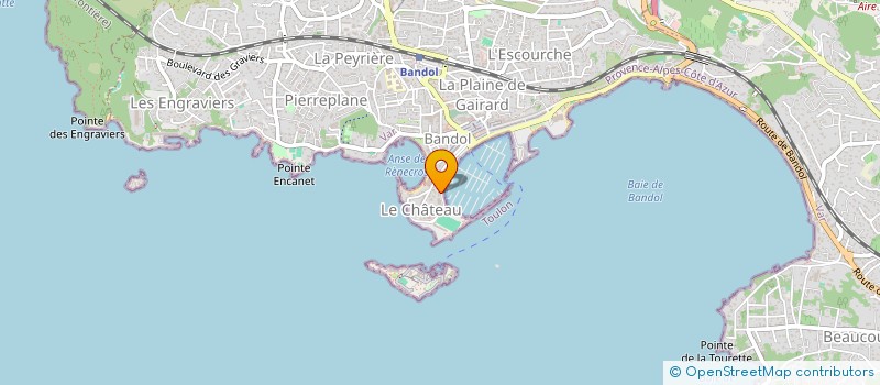 localisation de l'entreprise INDIVISION AILLAUD-EYMEOUD à BANDOL