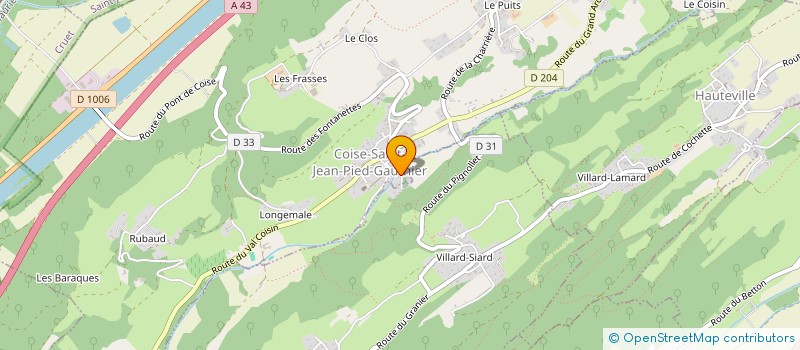 localisation de l'entreprise INDIVISION AIME THIERRY ET SOPHIE  COISE-SAINT-JEAN-PIED-GAUTHIER