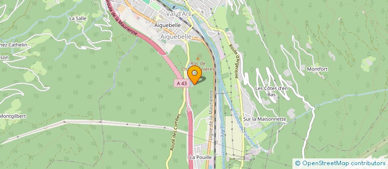 localisation de l'entreprise INDIVISION AIME THIERRY ET SOPHIE  VAL-D'ARC