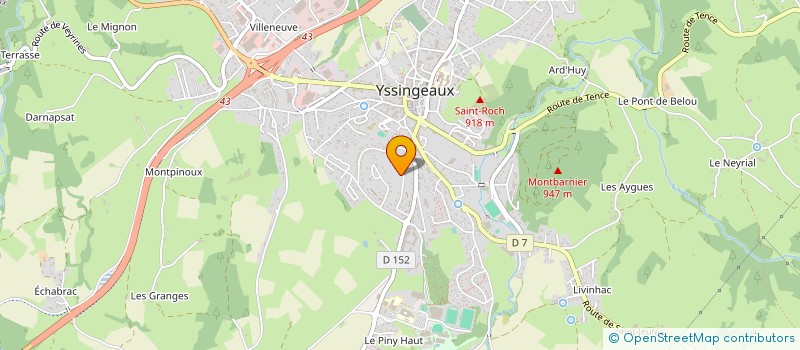 localisation de l'entreprise INDIVISION AISSOU MEYER  YSSINGEAUX