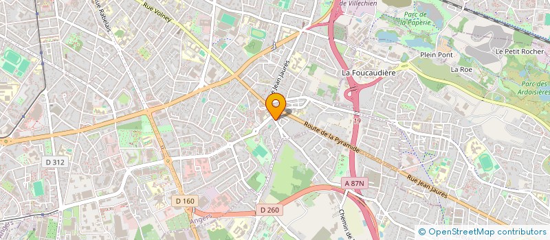 localisation de l'entreprise INDIVISION AKEROYD BILLIARD à ANGERS
