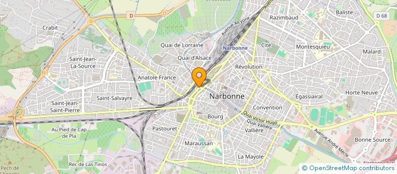 localisation de l'entreprise INDIVISION ALAUX JEAN ET MICHEL  NARBONNE