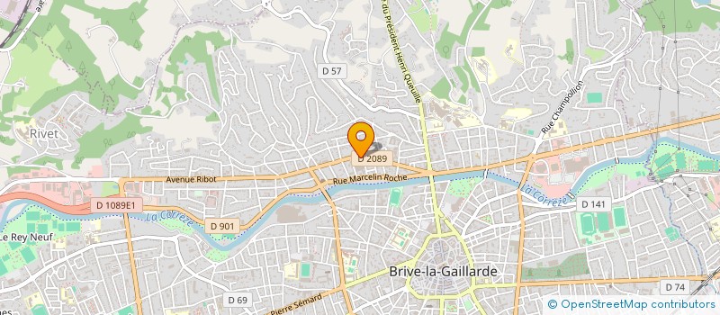 localisation de l'entreprise INDIVISION ALBANO / ANDRIOLLO MICHEL ET SIEGFRID  BRIVE-LA-GAILLARDE