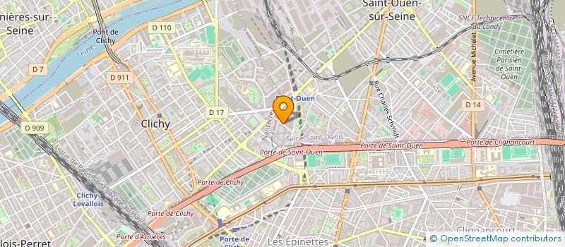 localisation de l'entreprise INDIVISION ALCORN RICHARD ET JOYCE ELECTRA  SAINT-OUEN-SUR-SEINE