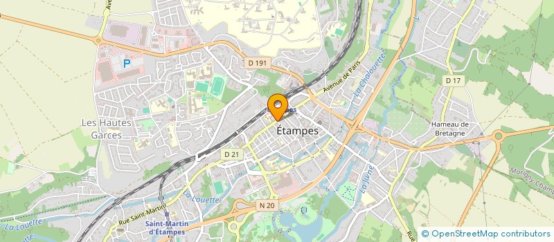 localisation de l'entreprise INDIVISION ALIMELIE LAVIGNE  ETAMPES