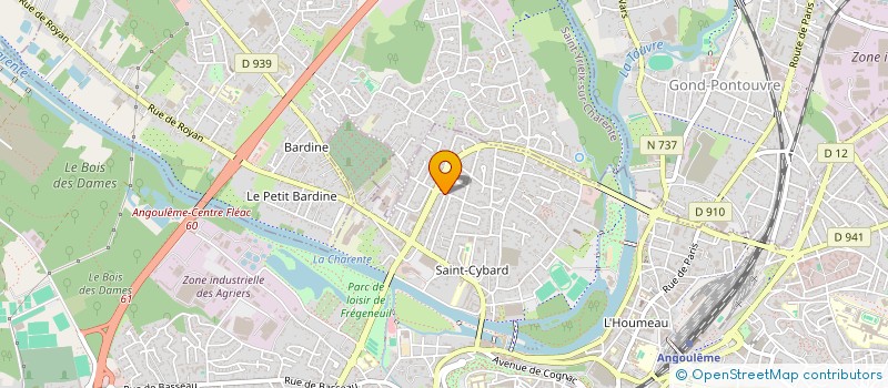 localisation de l'entreprise INDIVISION ALLAIN JOUSSEAUME à ANGOULEME