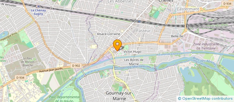 localisation de l'entreprise INDIVISION ALLEE DES PAVILLONS  CHELLES