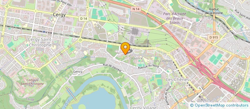 localisation de l'entreprise INDIVISION ALME  CERGY