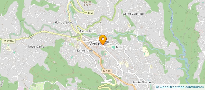 localisation de l'entreprise INDIVISION ALOISIO BOSSION  VENCE