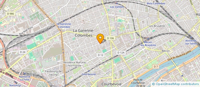 localisation de l'entreprise INDIVISION ALOUIN OLIVIER ET KONG JACQUELINE  LA GARENNE-COLOMBES