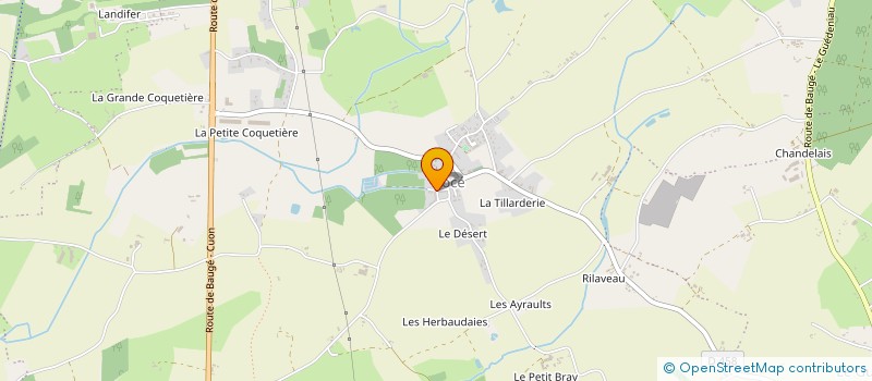 localisation de l'entreprise INDIVISION ALUSSE GISELE ET BARDET CHRISTIANE à BAUGE-EN-ANJOU