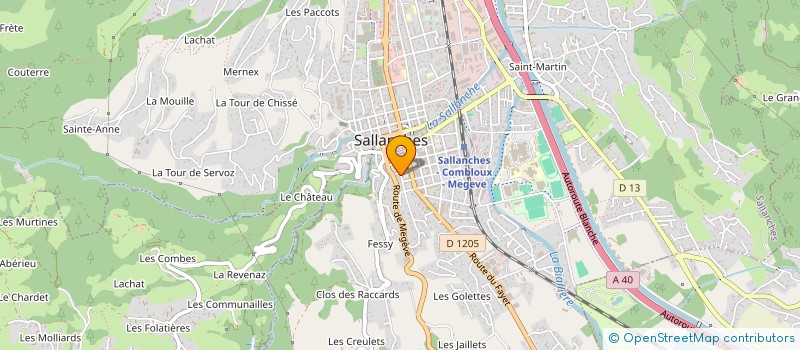 localisation de l'entreprise INDIVISION ALVERGNAT JOANDEL  SALLANCHES