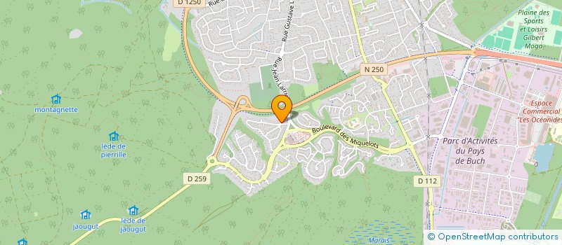 localisation de l'entreprise INDIVISION ALVES à LA TESTE-DE-BUCH