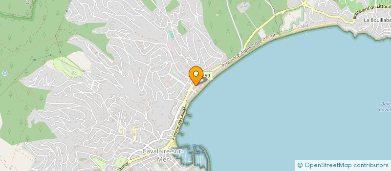 localisation de l'entreprise INDIVISION AMAR / BAUDOUX à CAVALAIRE-SUR-MER