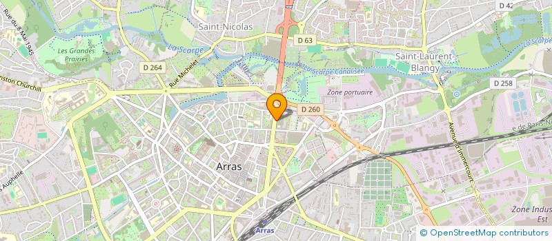 localisation de l'entreprise INDIVISION AMAR/EVRARD à ARRAS