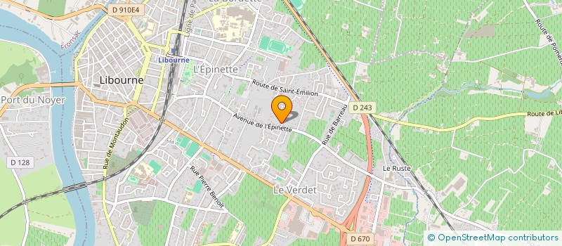 localisation de l'entreprise INDIVISION AMBRY-BUSQUET  LIBOURNE