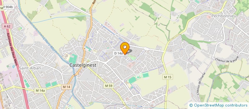 localisation de l'entreprise INDIVISION AMIEL  CASTELGINEST