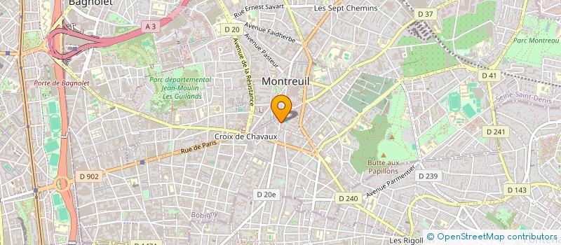 localisation de l'entreprise INDIVISION AMIRI SANCHEZ  MONTREUIL