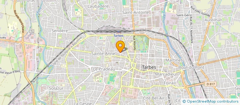 localisation de l'entreprise INDIVISION ANAIS THEBAULT MICKAEL THEBAULT  TARBES