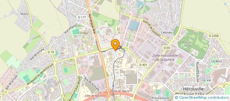 localisation de l'entreprise INDIVISION ANCHEL AUBRMY à CAEN