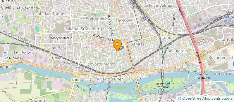 localisation de l'entreprise INDIVISION ANDRE  TOURS