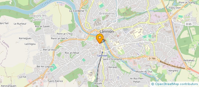 localisation de l'entreprise INDIVISION ANDRE  LANNION