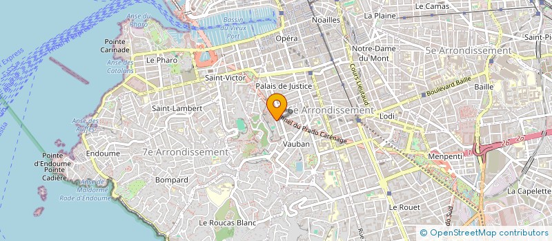 localisation de l'entreprise INDIVISION ANDRE TOCCACELI à MARSEILLE