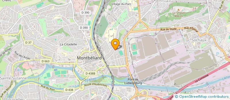 localisation de l'entreprise INDIVISION ANDREONI FRERES  MONTBELIARD