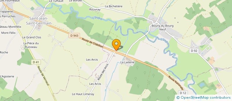 localisation de l'entreprise INDIVISION ANDRIES  LOCHES