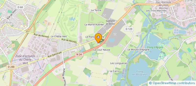 localisation de l'entreprise INDIVISION ANDRIEUX/POLANO  LE RHEU