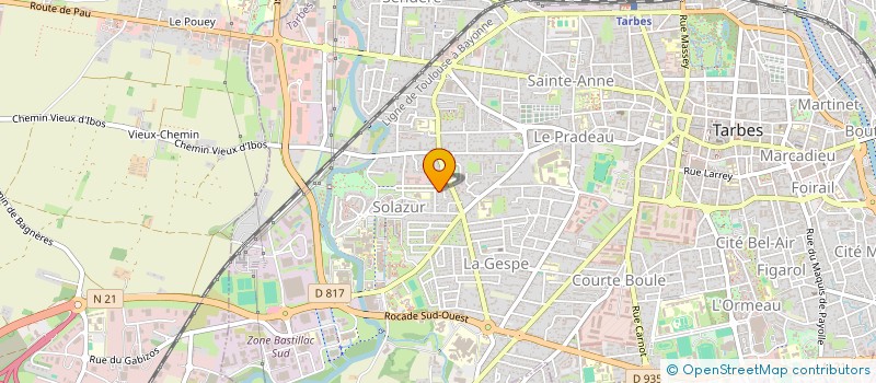 localisation de l'entreprise INDIVISION ANGELIBERT / CHIBARIE  TARBES