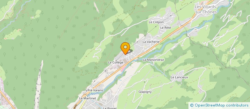 localisation de l'entreprise INDIVISION ANGELLOZ-NICOUD AVRILLON  THONES