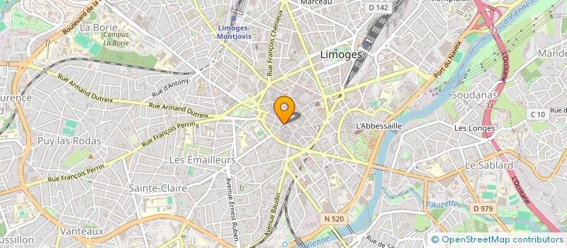localisation de l'entreprise INDIVISION ANGOIN LEROY à LIMOGES