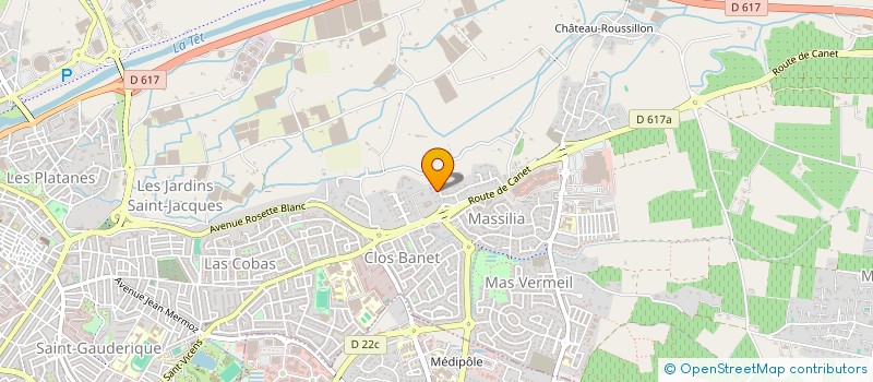 localisation de l'entreprise INDIVISION ANNE-MARIE & CHANTAL TARRIUS  PERPIGNAN