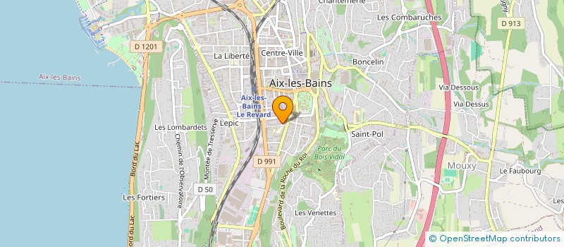 localisation de l'entreprise INDIVISION ANTOINE LAGOUGE ET ANNE-ELISE COMMUNAL  AIX-LES-BAINS