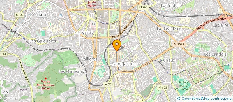 localisation de l'entreprise INDIVISION ARLAUD / FRAISSE  CLERMONT-FERRAND